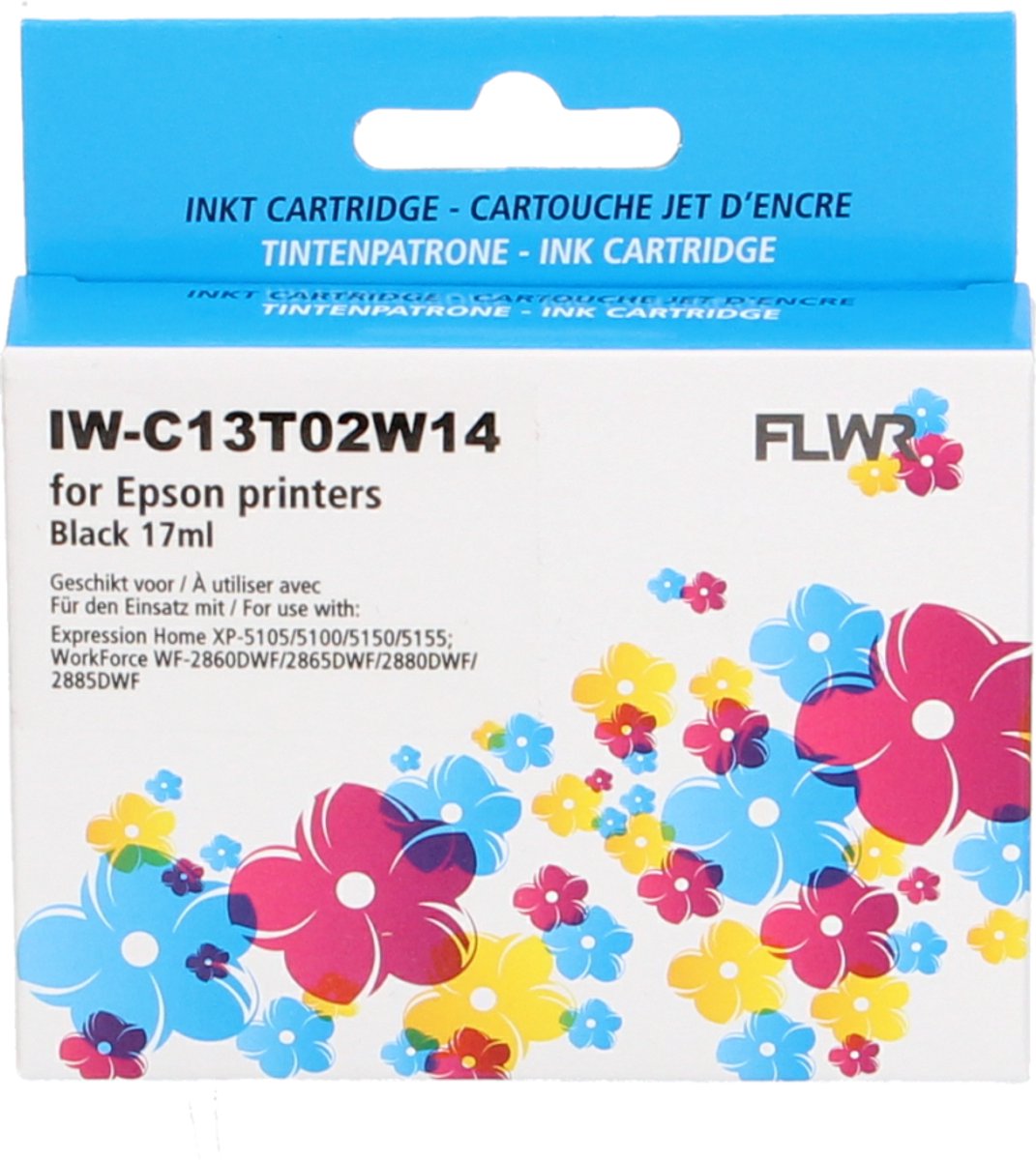 FLWR - Cartridges / Epson 502XL / zwart / Geschikt voor Epson