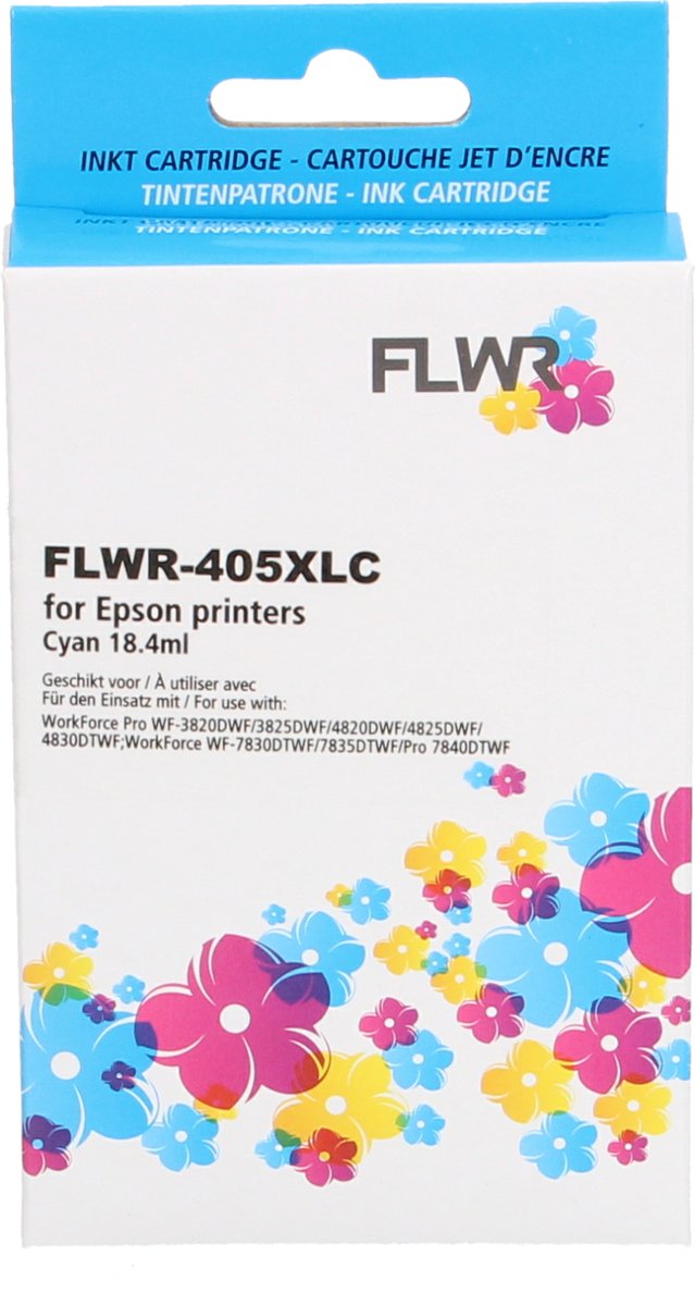 FLWR - Cartridges / Epson 405XL / cyaan / Geschikt voor Epson