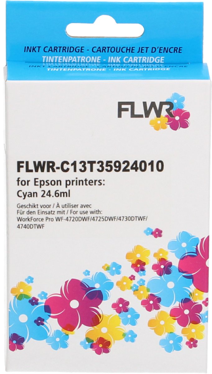 FLWR - Cartridges / Epson 35XL / cyaan / Geschikt voor Epson