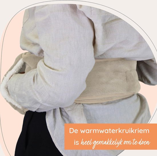 Donzige hoes warmwaterkruikriem - rug- en menstruatiewarmende riem | bol