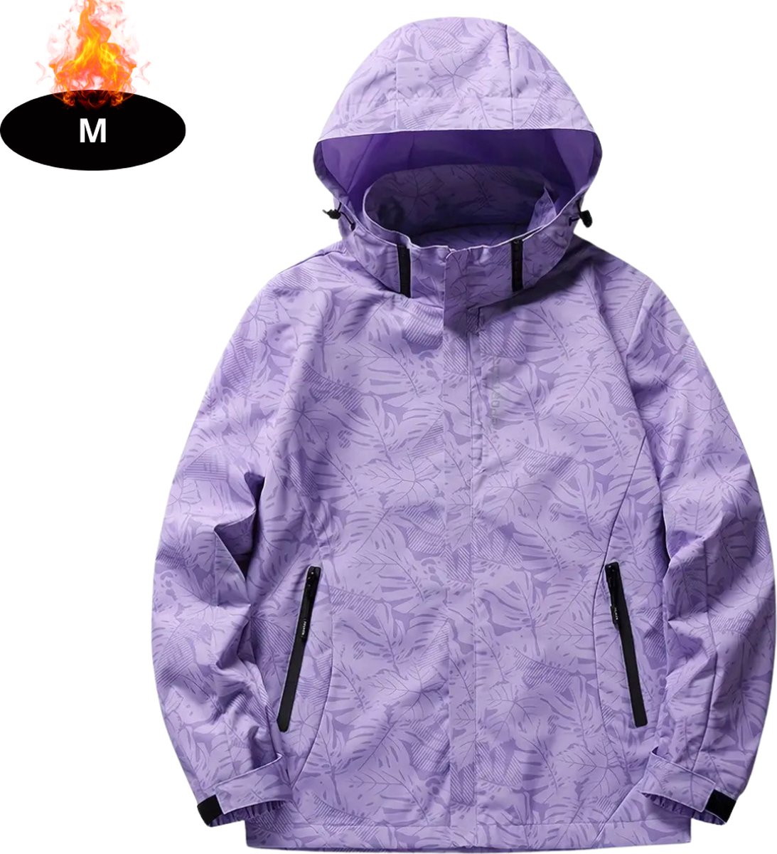 Livano Windjas Dames Parka Lente & Herfst Jas Volwassen Windjack Windbreaker Outdoor Violet Paars