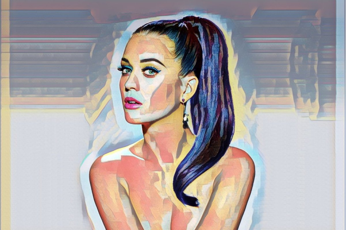 Passionforart.eu Katy Perry 1-1 - Poster - 40 x 60 cm zwart