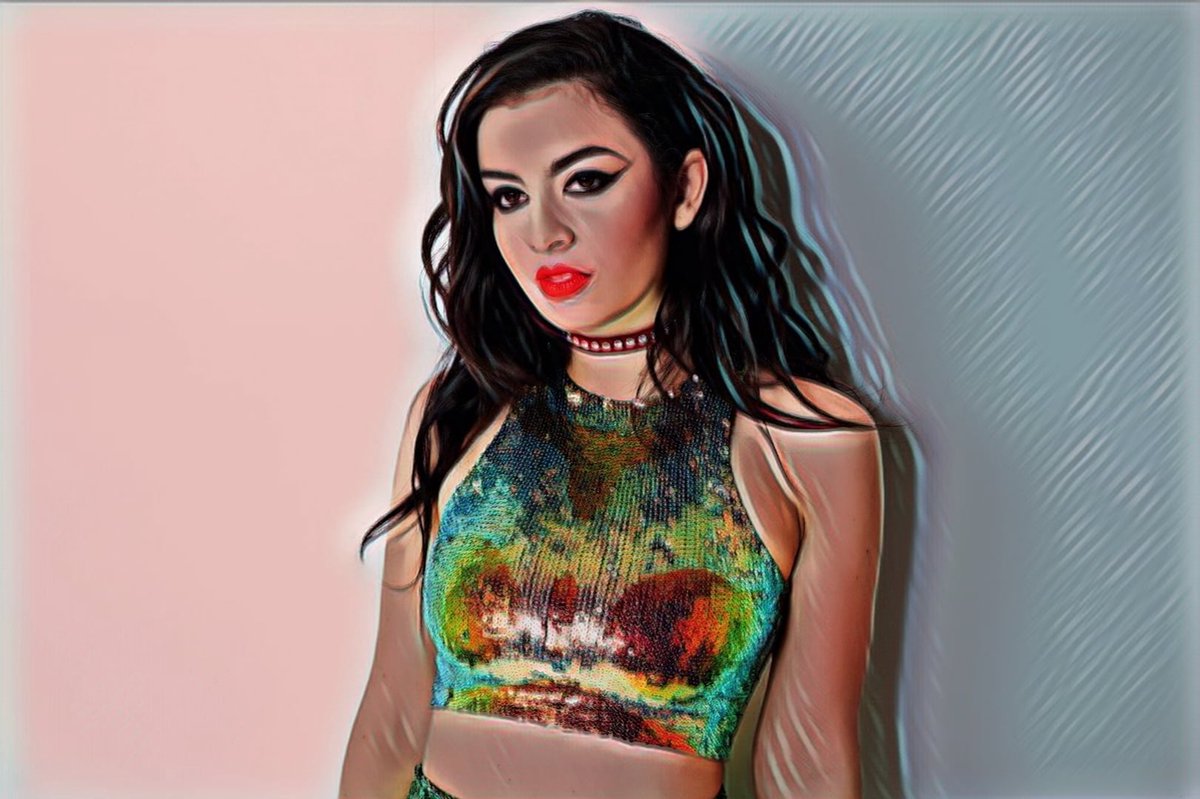 Passionforart.eu Charli XCX 1-2 - Poster - 40 x 60 cm roze