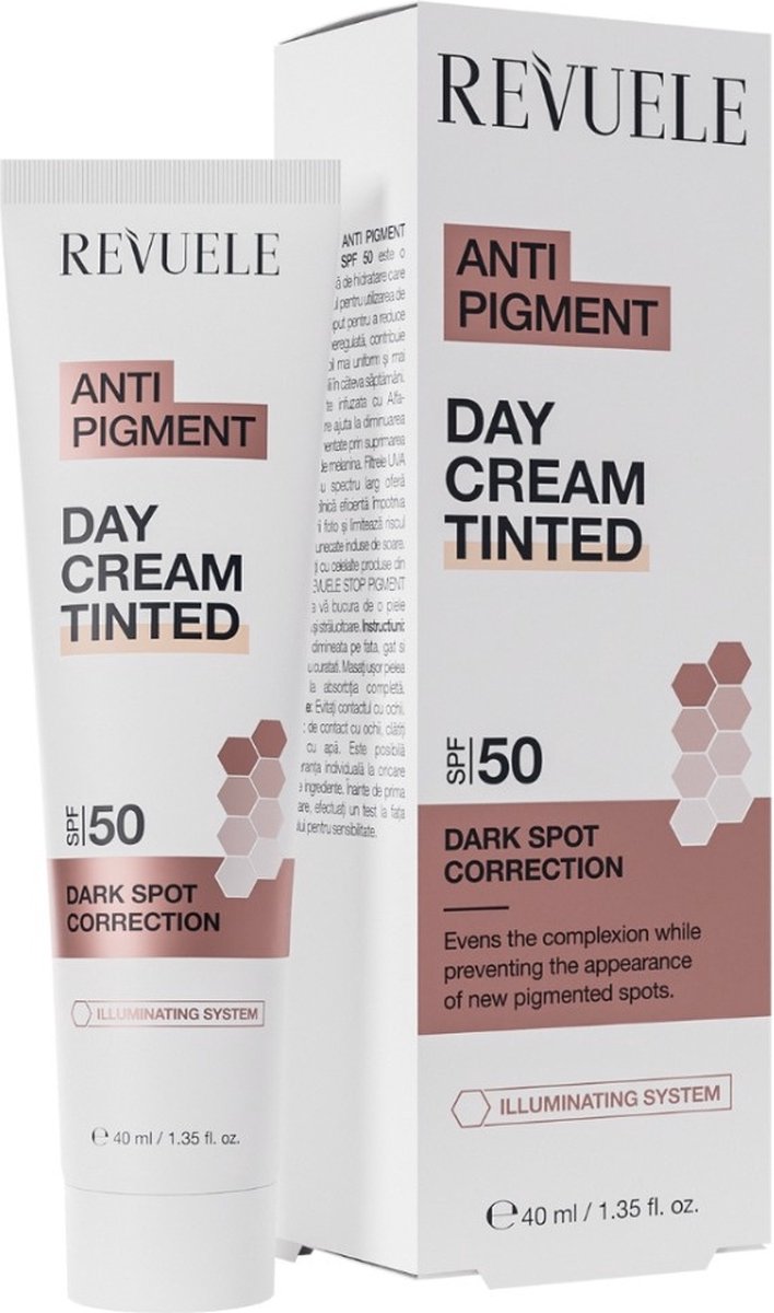 Revuele - Anti Pigment Tinted Day Cream SPF50 - 40ml