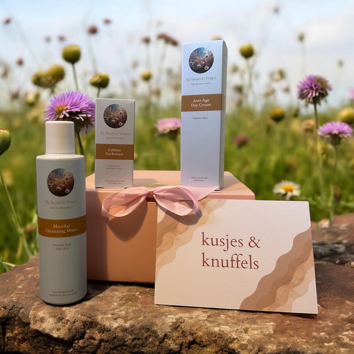 My Heart to Yours - Luxe Natuurlijke Gezichtsverzorging Set - 3 fijne Producten - Cadeau