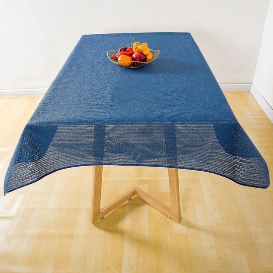Tuintafelkleed, outdoor, rechthoekig, weerbestendig, antislip, afwasbaar pvc, zacht schuim, tafelkleed voor tuin, balkon, terras en camping, groen, 110 x 140 cm