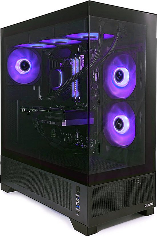 AMD Ryzen 5 7600X High-End LIQUID COOLED Game PC – RTX 5080 – 32GB RGB RAM – 2TB M2.0 NVMe SSD – Wifi 6/Bluetooth 5.2 – B650 Gaming X AX – Win11 PRO – Gamdias Atlas M1 Aquarium Case