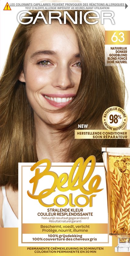 Garnier Belle Color 63 - Goudblond - Permanente Haarkleuring | bol