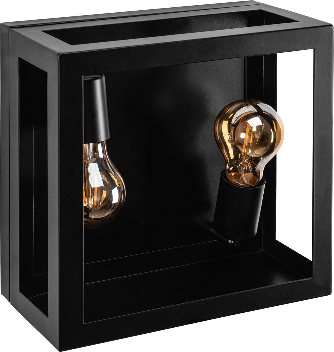 Toolight App1305-2W Wandlamp Zwart 12X25X25Cm
