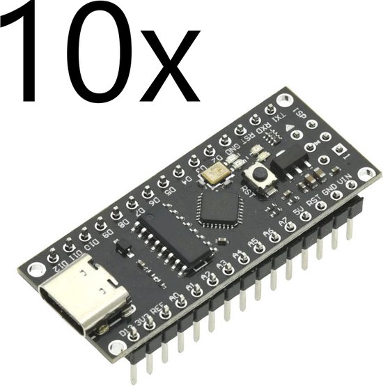 10x USB C Arduino Nano Compatible Boards – Geschikt voor Arduino IDE en ...