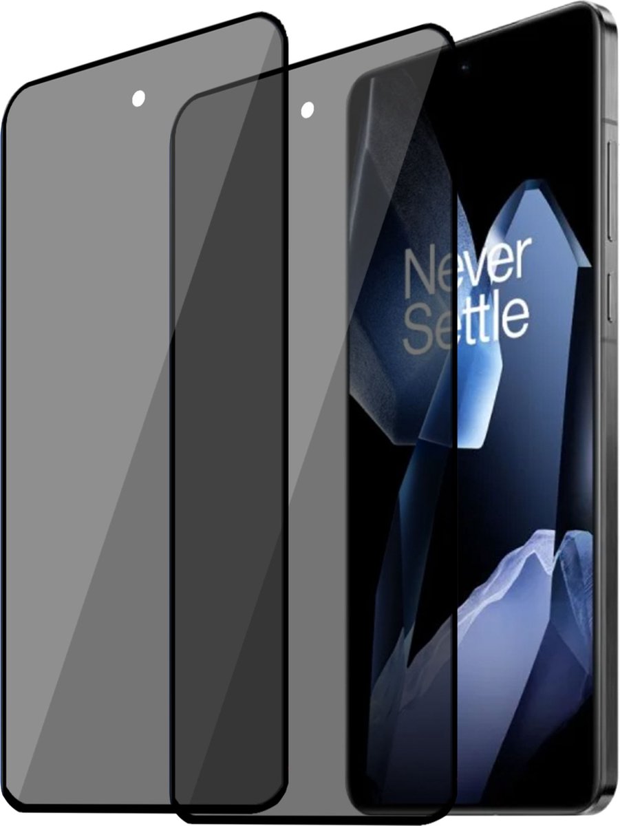 2x Geschikt voor OnePlus 13R - Privacy Screenprotector - Beschermglas - Privé GuardCover