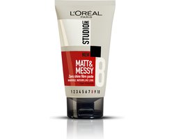 L'Oréal Paris Studio Line Matt & Messy Zero Shine Fibre Paste - 3 x 150ml - Voordeelverpakking