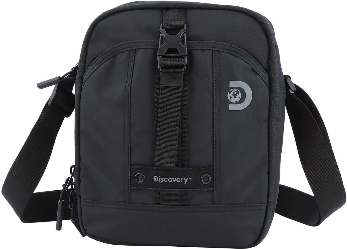 Discovery Tablet Crossbodytas / Schoudertas / Utility Tas - Shield - Zwart - Zwart