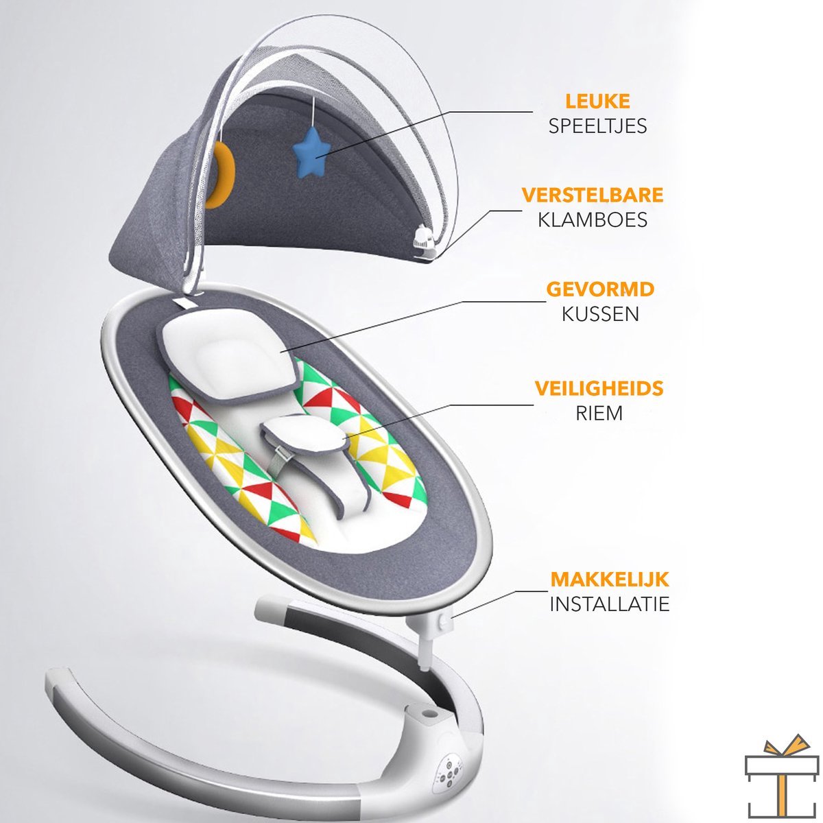 Happiq Babyschommel thumbnail 4