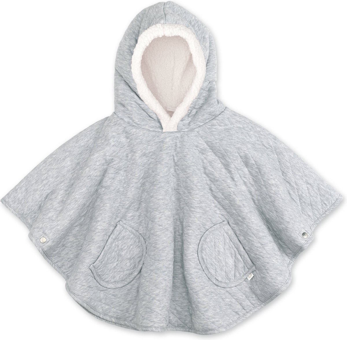 BEMINI Reisponcho - 9-36m - Buiten lekker warm - Mix grey