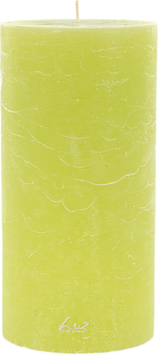 LUZ Rasteli Luz Your Kaars Cilinder Groen lime Groen D 10 cm H 20 cm