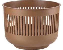 Zone Denmark Ume Wasmand - 30 liter - Terracotta - Kunststof - Ronde Wasmand met Hengsel - Kleine Wasbox of Opbergmand