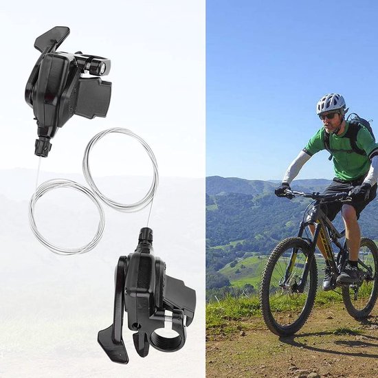 thumbnail image 2 of Bike Derailleurs Set, 1 Pair 3 X 7/8/9 Speed Speed Derailleurs Gear Shift Derailleur Left/Right Shifter Cycling Accessory(3 * 8 Speed 2 of 14