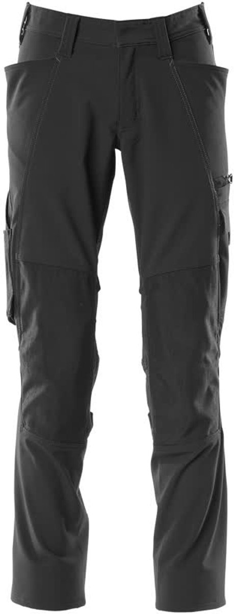 Mascot Accelerate Broek met kniezakken 18079-511 - Zwart - C54 - 76
