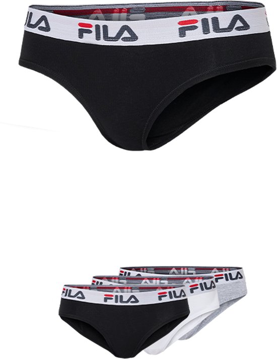 Slip Fila Urban Slip - Taille M - Lot de 3 - Zwart/ Wit/ Grijs