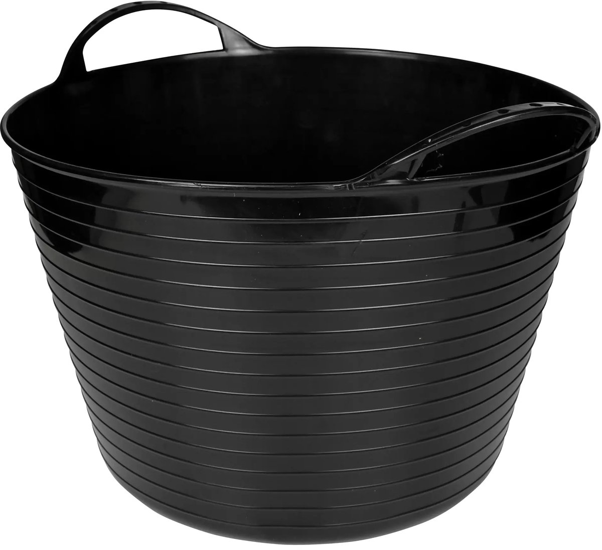 Benson Flexibele opbergmand - 12 liter - zwart - multifunctioneel - met hengsels