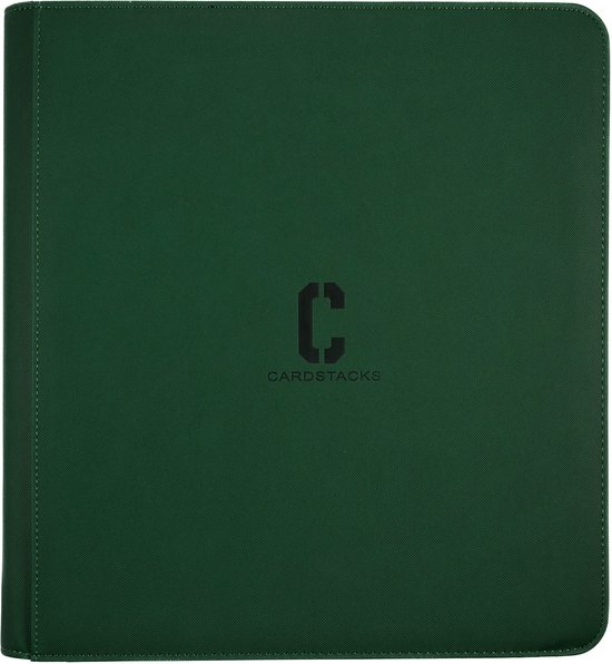 Cardstacks Zippered Pro Binder 12 Pocket - Groen (verzamelmap voor Pokemon & Magic Kaarten)