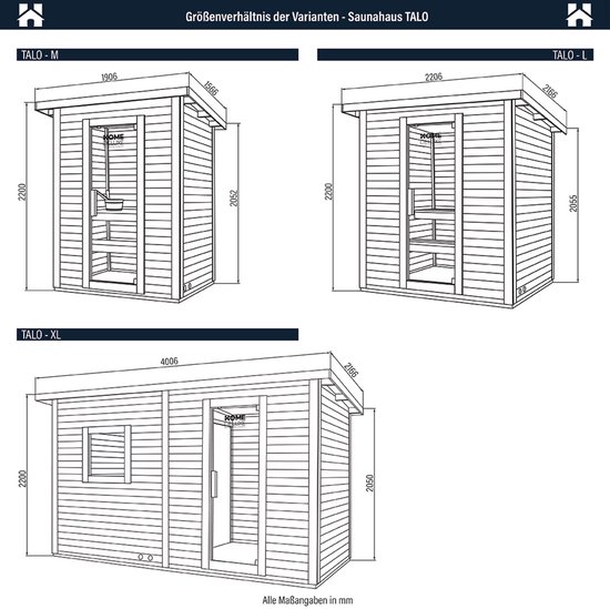VIBE 125 Buitensauna-Tuinsauna / Voor 2-3 Personen VIBE 125 Buitensauna-Tuinsauna / Voor 2-3 Personen
