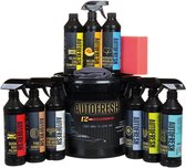 Kit de nettoyage de voiture de Luxe AutoFresh - Set de lavage de voiture - Set de lavage de voiture - Set de nettoyage automobile - Set complet Premium 12 pièces avec seau