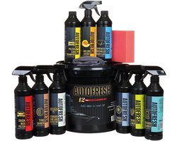 AutoFresh Luxe Autoreinigingsset - Auto wassen -Auto Wash Set-Auto Wash Bucket- Auto Was Set-Auto Was Pakket- Auto Detailing Set- Complete 12-delige Premium Set met Emmer