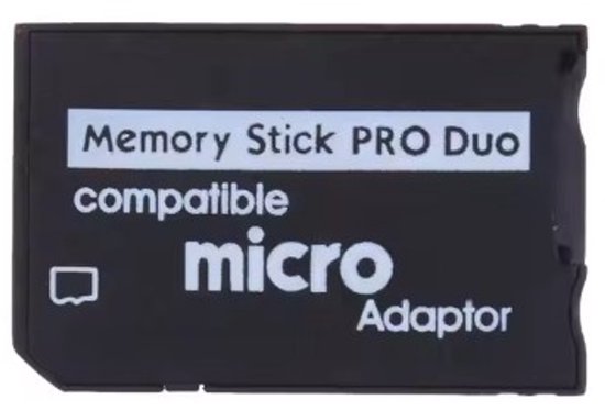 Mini Memory Stick Pro Duo Kaartlezer - Nieuwe Micro Sd Tf Naar Ms Card Adapter - Zwart