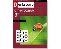 Denksport Puzzelboek Cryptogrammen 3* bundel, editie 446