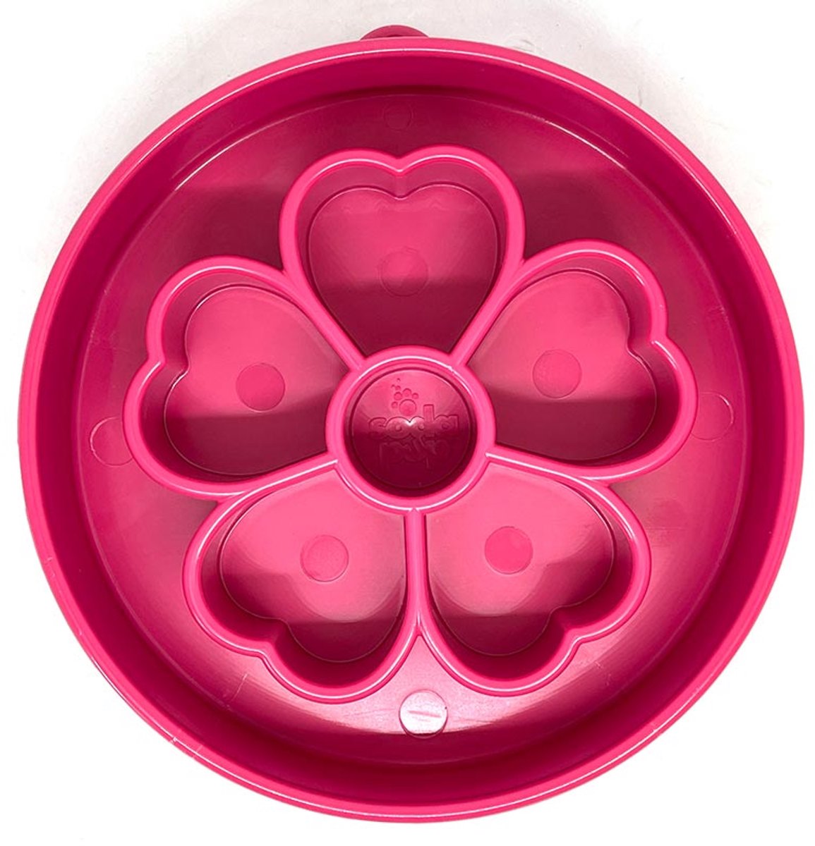 Sodapup - Purple Flower Bowl - Enrichment bowl - Slowfeeder Hond - Hondenvoerbak - Ø20 cm Roze