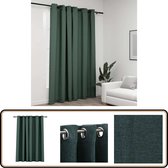 Bol.com vidaXL Gordijn Verduisterend Linnen-look - Groen - 290x245 cm Gordijn - Verduisterend Gordijn - Linnen Look Gordijn - Gr... aanbieding