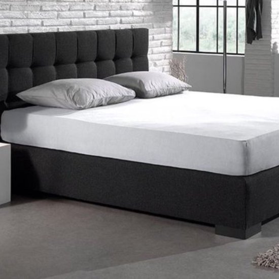Sleeps Jersey Stretch Hoeslaken - 100% Katoen - 90x220 cm - Wit - Strijkvrij van Sleeps — afbeelding 2