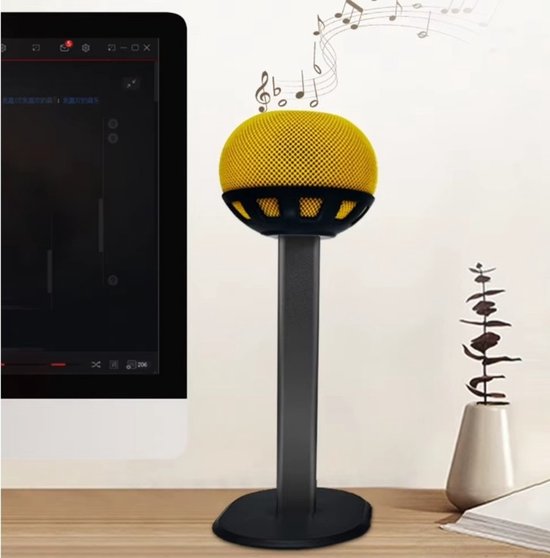 Stabiele luidsprekerstandaard voor HomePod Mini 2 zwart van Hama — afbeelding 3