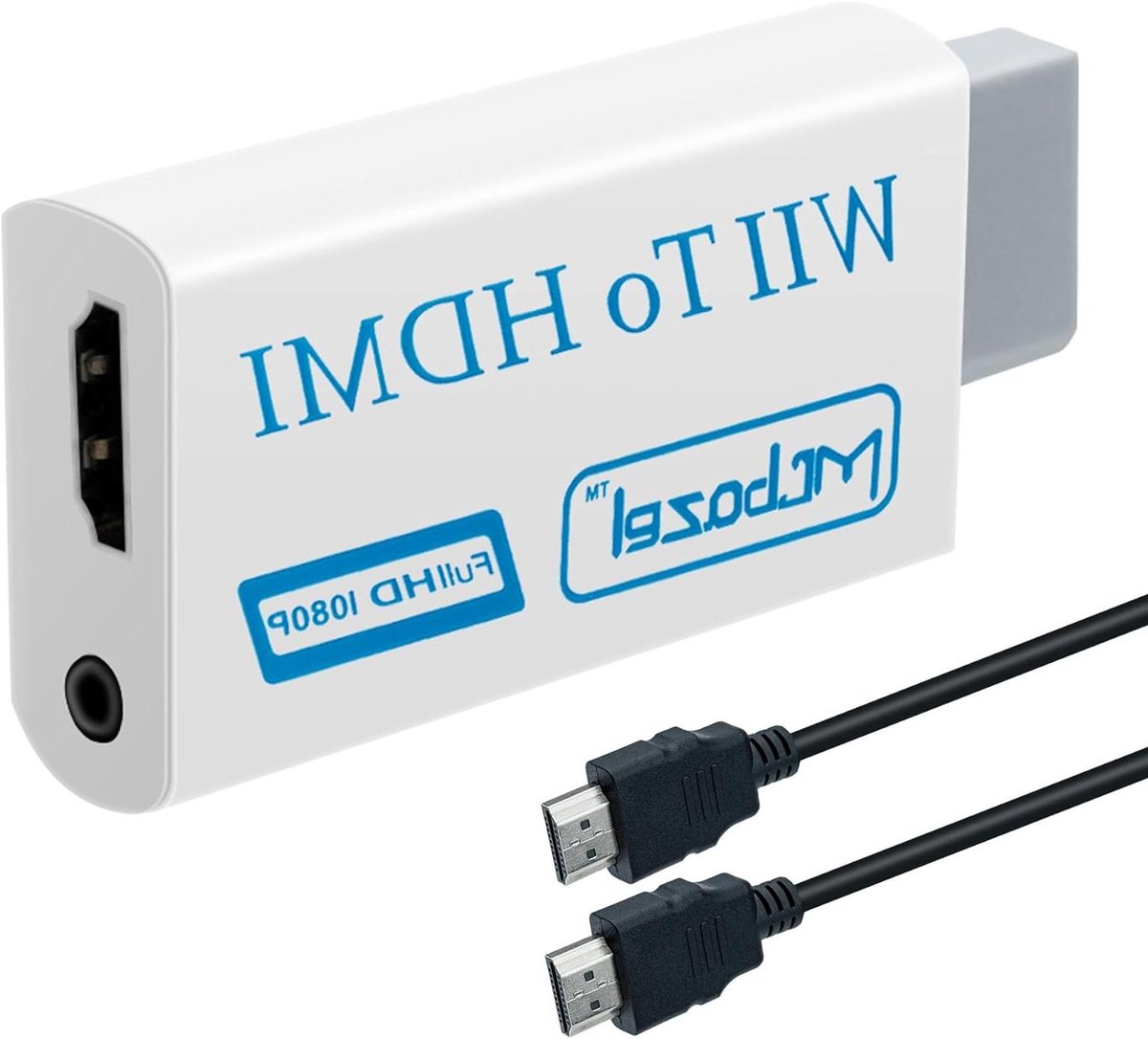 HDMI Adapter for Wii with 1.5M Cable - 1080P Video Audio Signal Converter