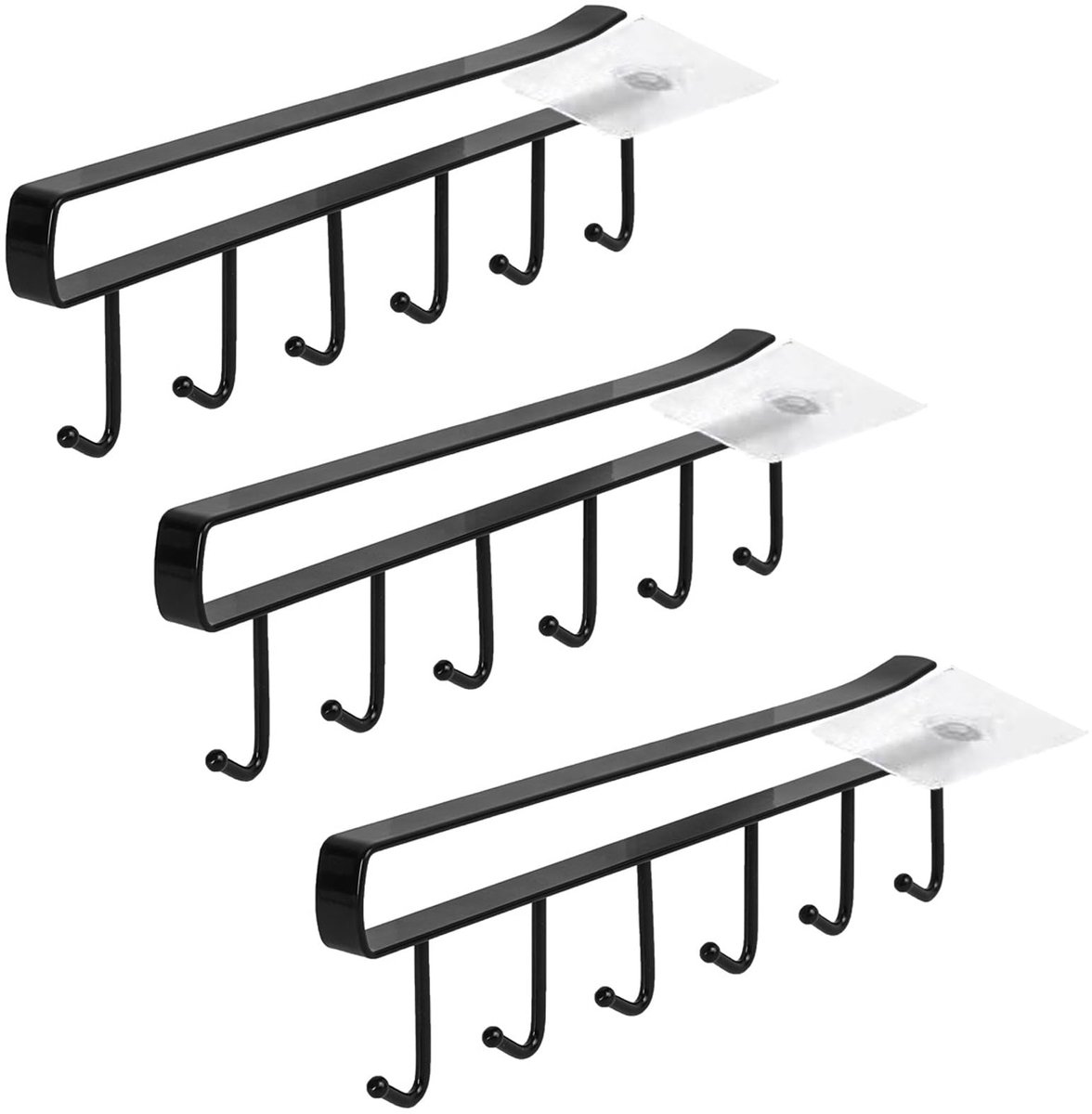 Inovra ® Ruimtebesparende ijzeren bekerhouder voor veelzijdig gebruik in keuken en kast