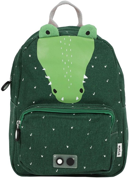 Trixie Rugzak - Mr. Crocodile - Schooltas Waterafstotend - Boekentas voor Kind - Voor Jongens en Meisjes - Geschikt als Gymtas - Groen
