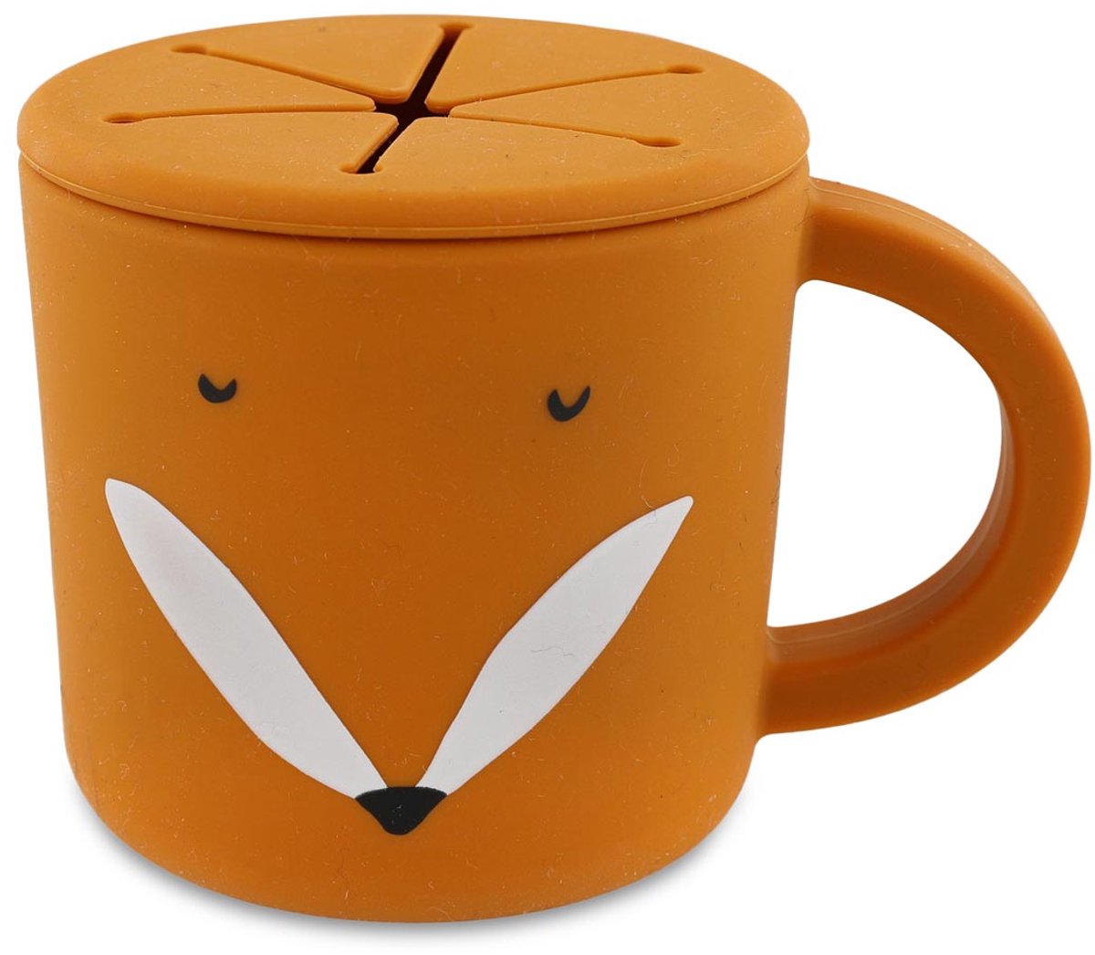 Goedkoopste Trixie Snackbeker - Mr. Fox - Snack Cup - Kinderservies - Voor baby's vanaf 4 maanden - van Siliconen - Geschikt voor de Vaatwasser