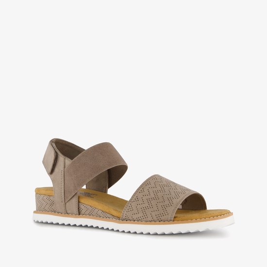 Skechers Desert Kiss Dames Sandalen - Taupe - Maat 40