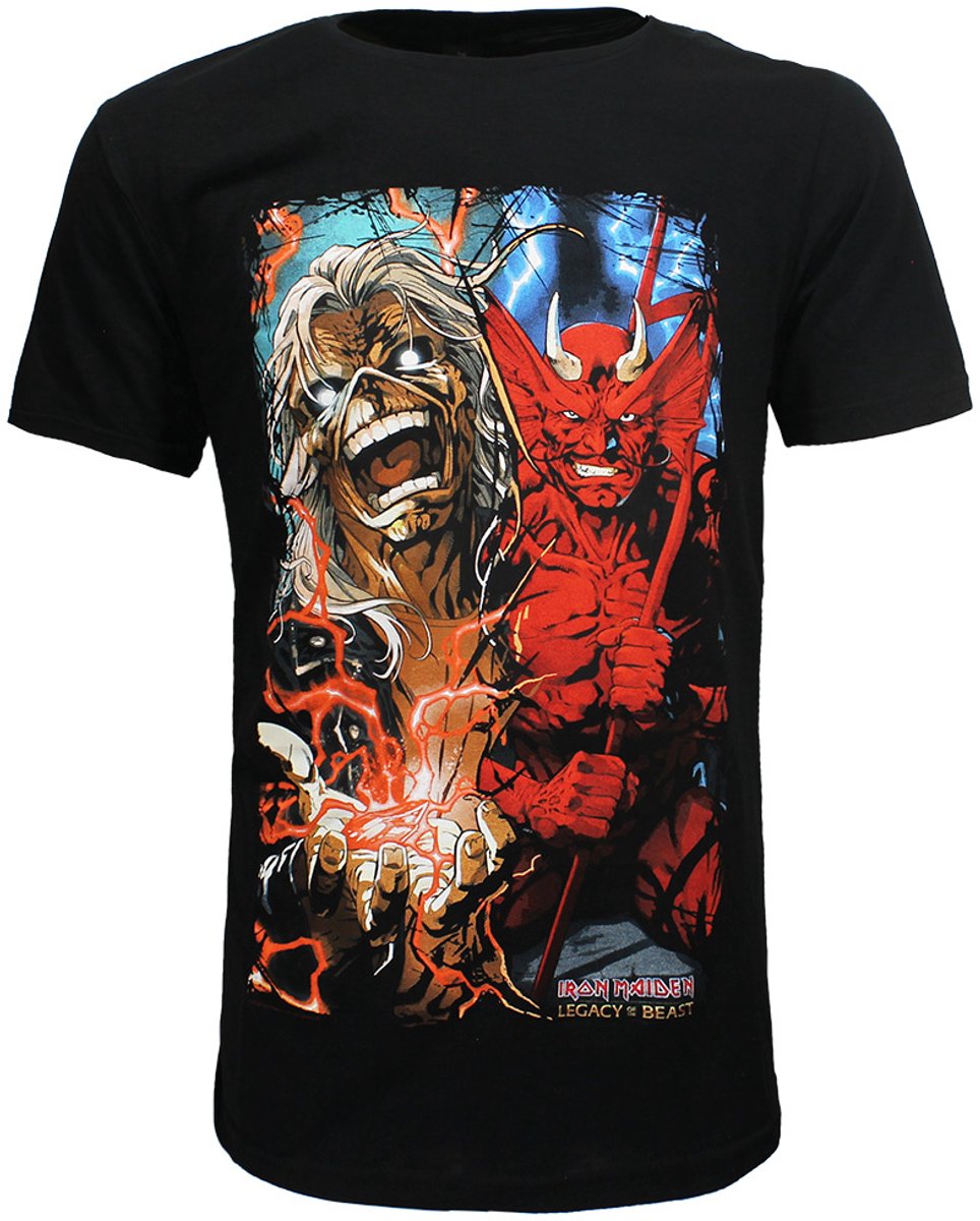 Iron Maiden Duality Big Print T-Shirt - Officiële Merchandise - S