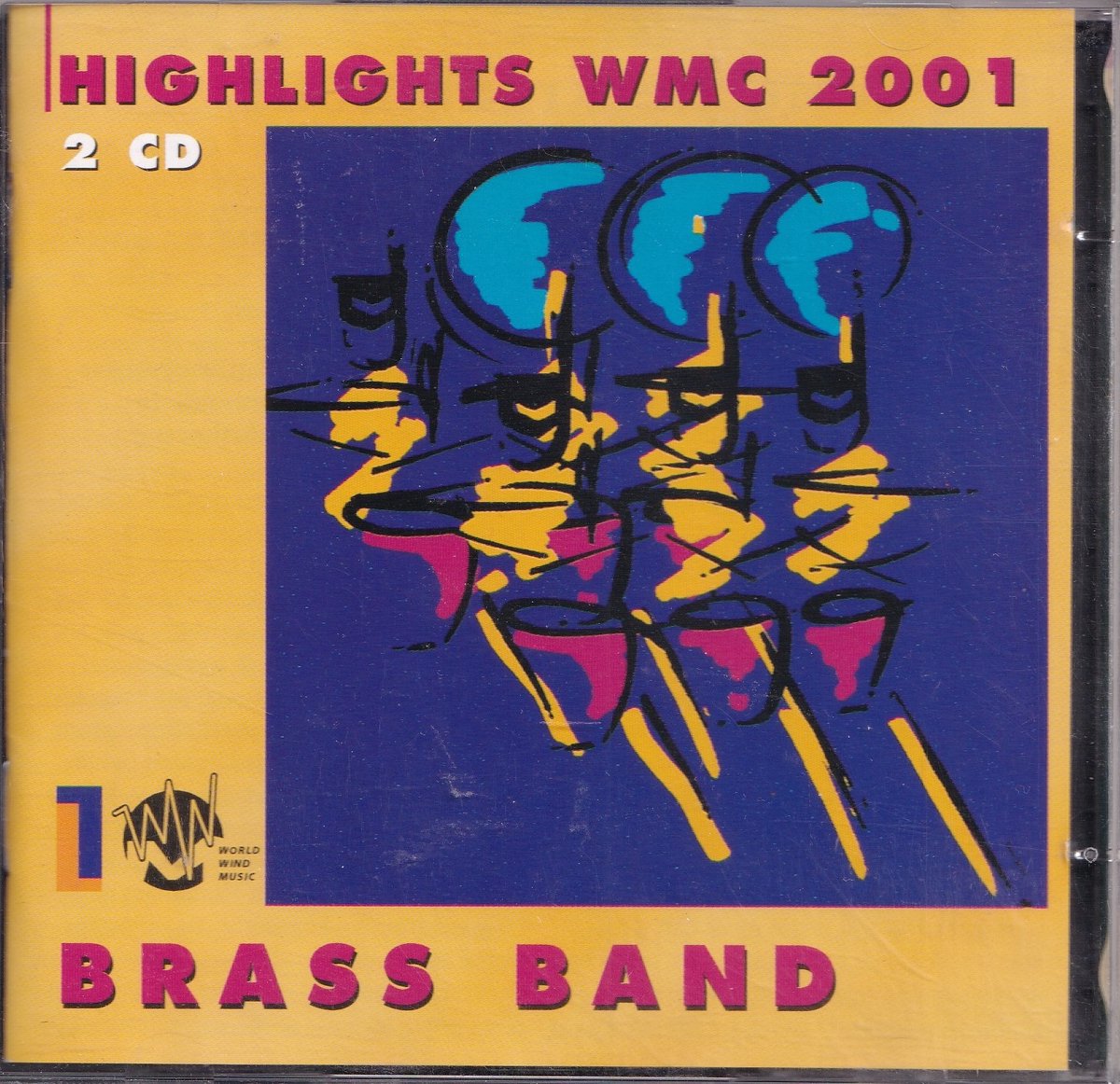 2CD Highlights WMC 2001 Brassband - Diverse componisten - Diverse artiesten