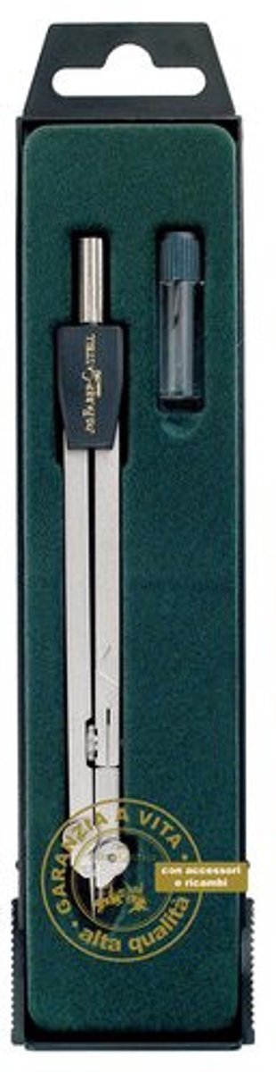 Faber-Castell 174601 passer Zwart, Zilver