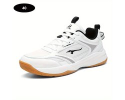Bovista Tennisschoenen - Heren - Dames - Tenniskleding - Indoor - Outdoor - Wit & Zwart - Maat 40.5