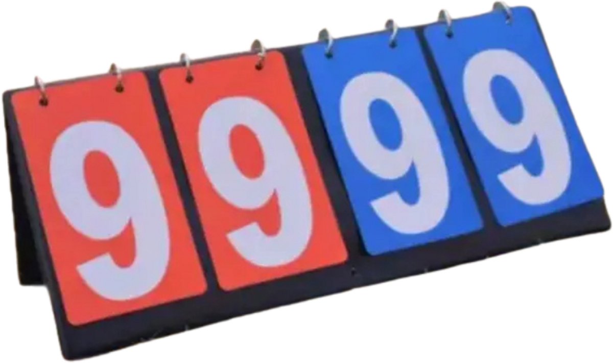 Bovista Scorebord - Padel -Tennis - Voetbal - Scoreborden - Rood/Blauw