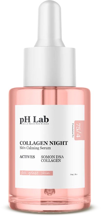 Ph Lab Collagen Night Serum - Intensieve en Diepe Gezichtsserum met Collagen en Zalm-DNA, Stevige Huid en Intensieve Hydratatie, Alle huidtypes - 30ml korean skincare