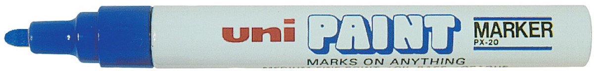 Permanente markeerstift Uni-Ball PX-20 Blauw 2,8 mm (12 Stuks)