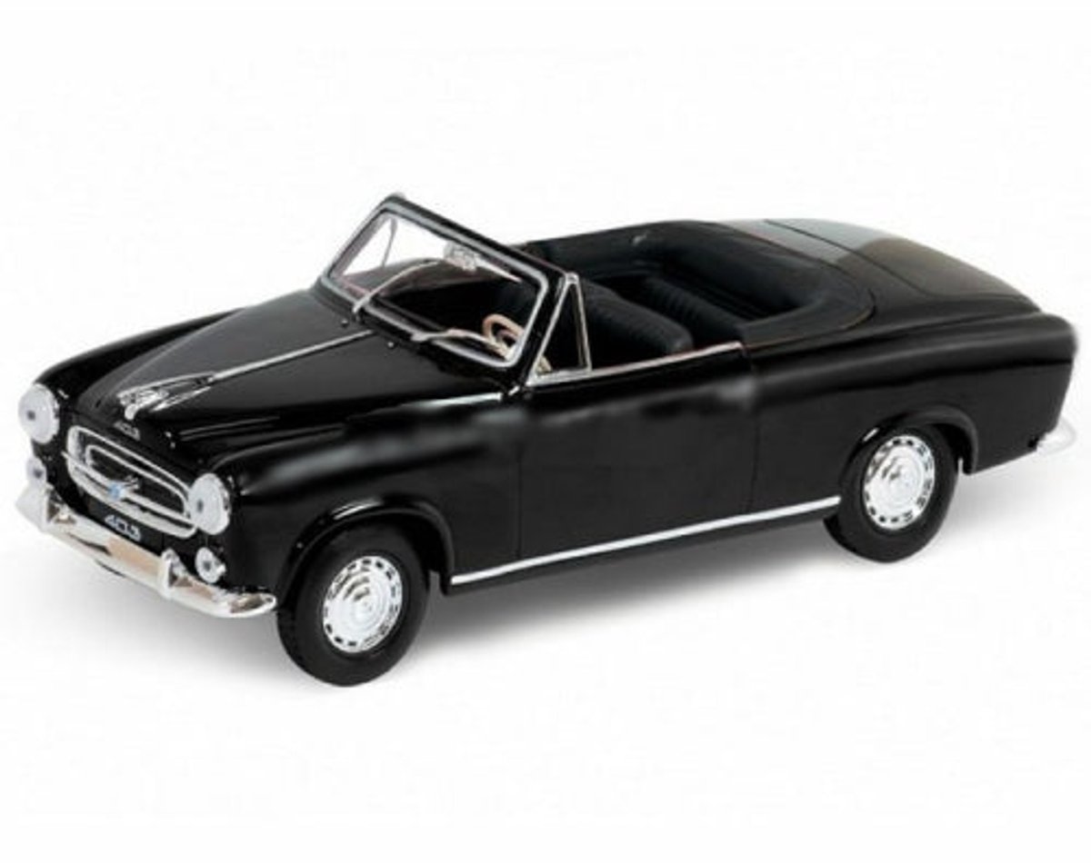 Peugeot 403 1957 (Zwart) (10 cm) 1/34 Welly - Speelgoed auto voor kinderen jongens meisjes - Modelauto Schaalmodel Miniatuurauto - Speel auto cadeau kind