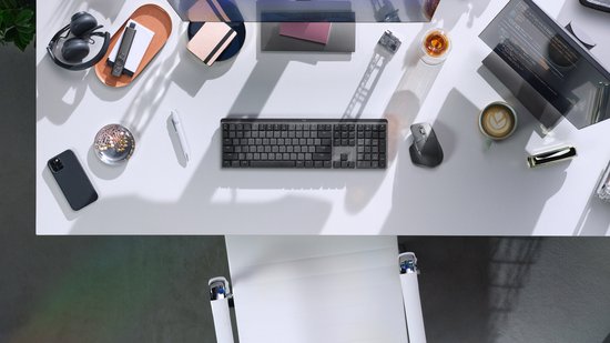 Logitech MX Mechanical - Draadloos mechanisch toetsenbord - Tactile - QWERTY ISO - Grijs