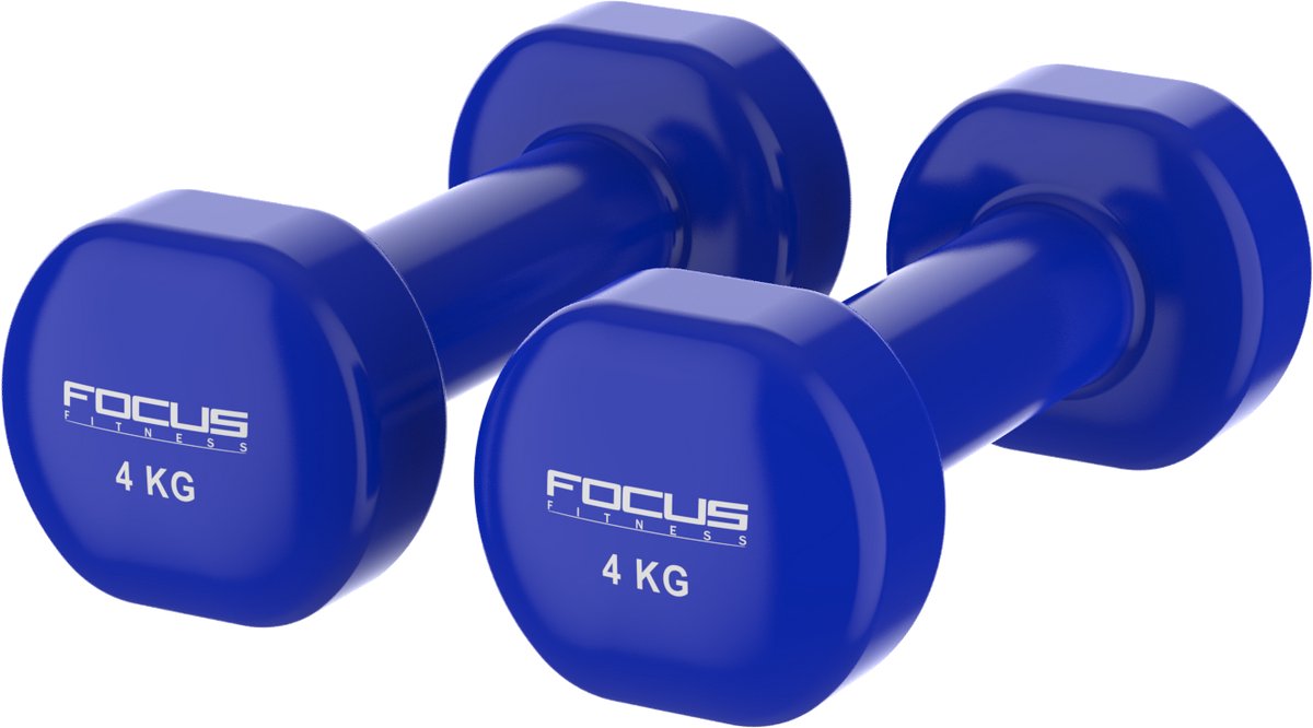 Vinyl Dumbbells - Focus Fitness - 2 x 4 kg